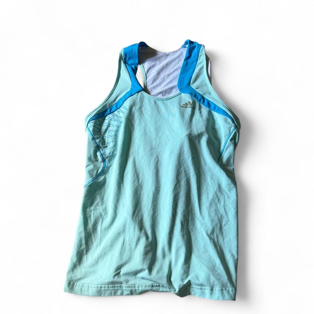 Adidas Women's Blue and White Vest
